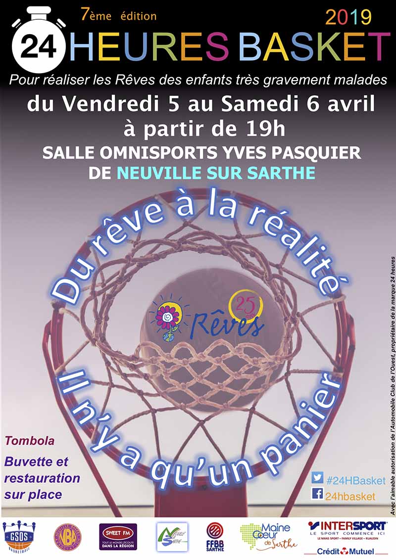 Affiche 24 heures Basket 2019