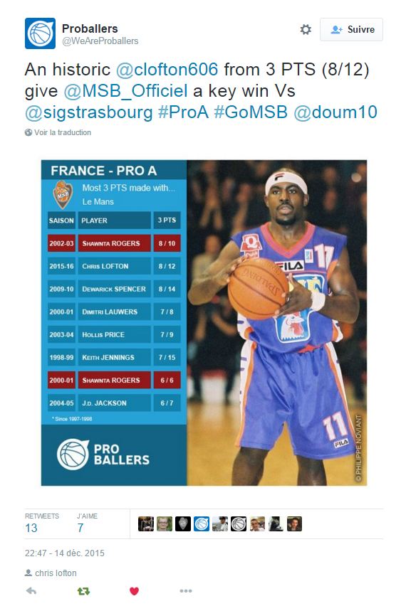 Records 3pts MSB 1
