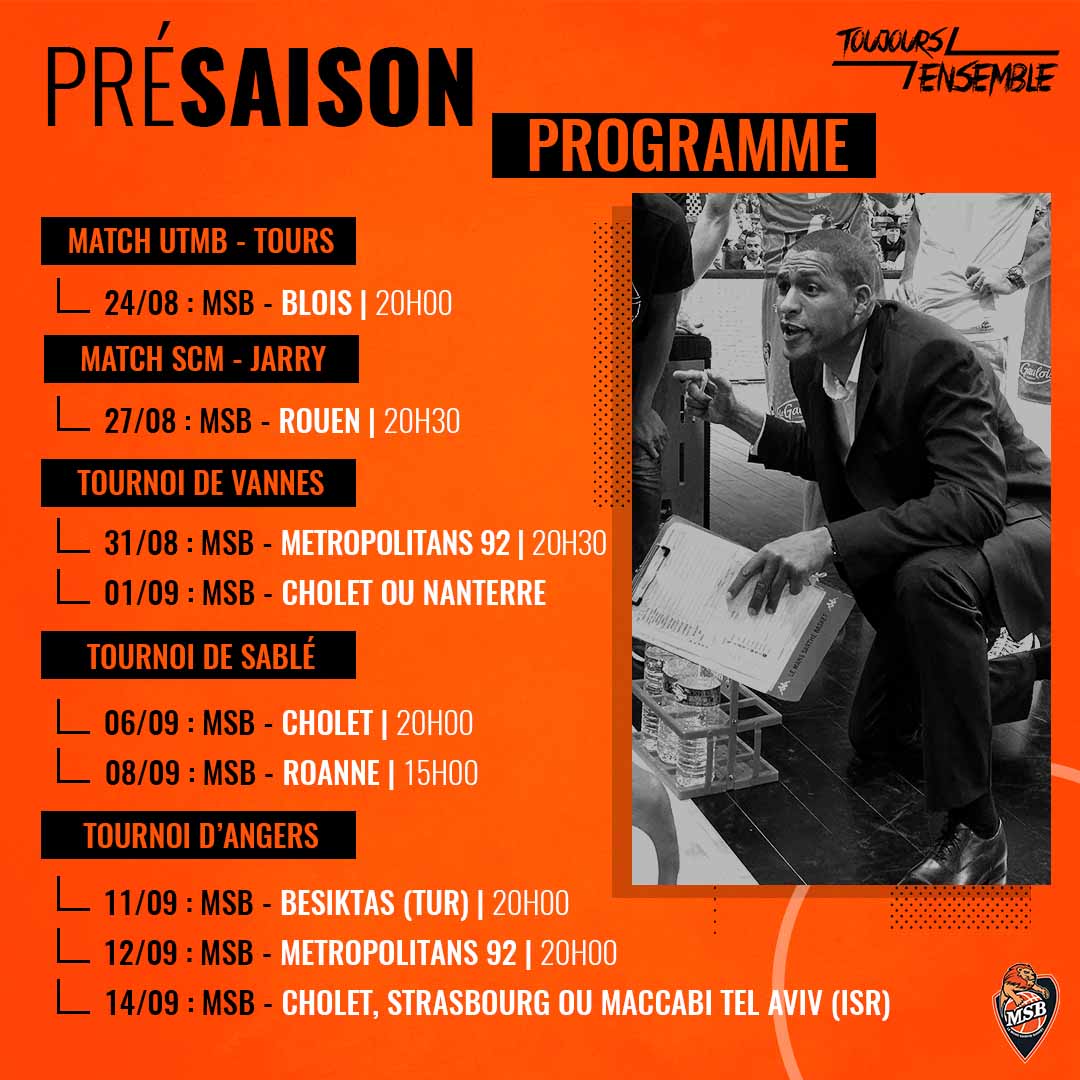 presaison programme 2