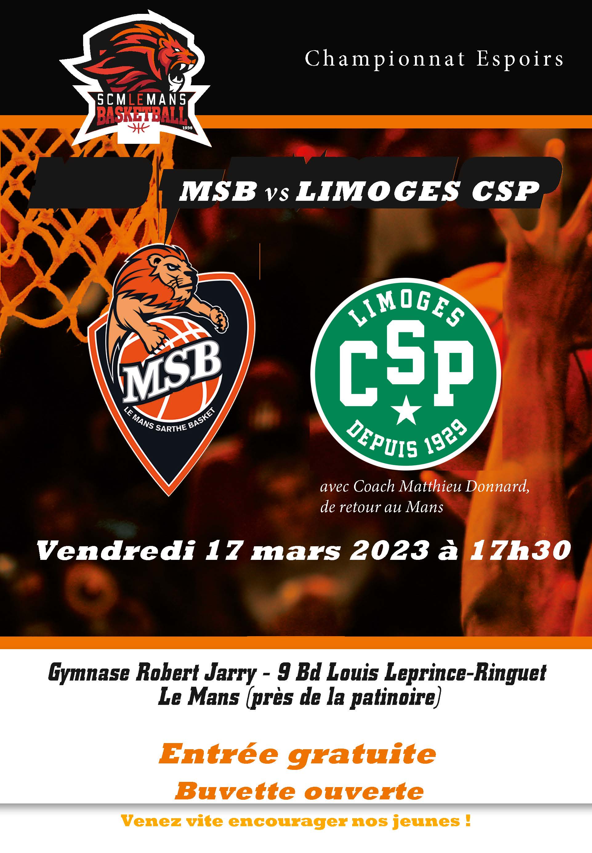 match espoirs vs CSP MARS 2023