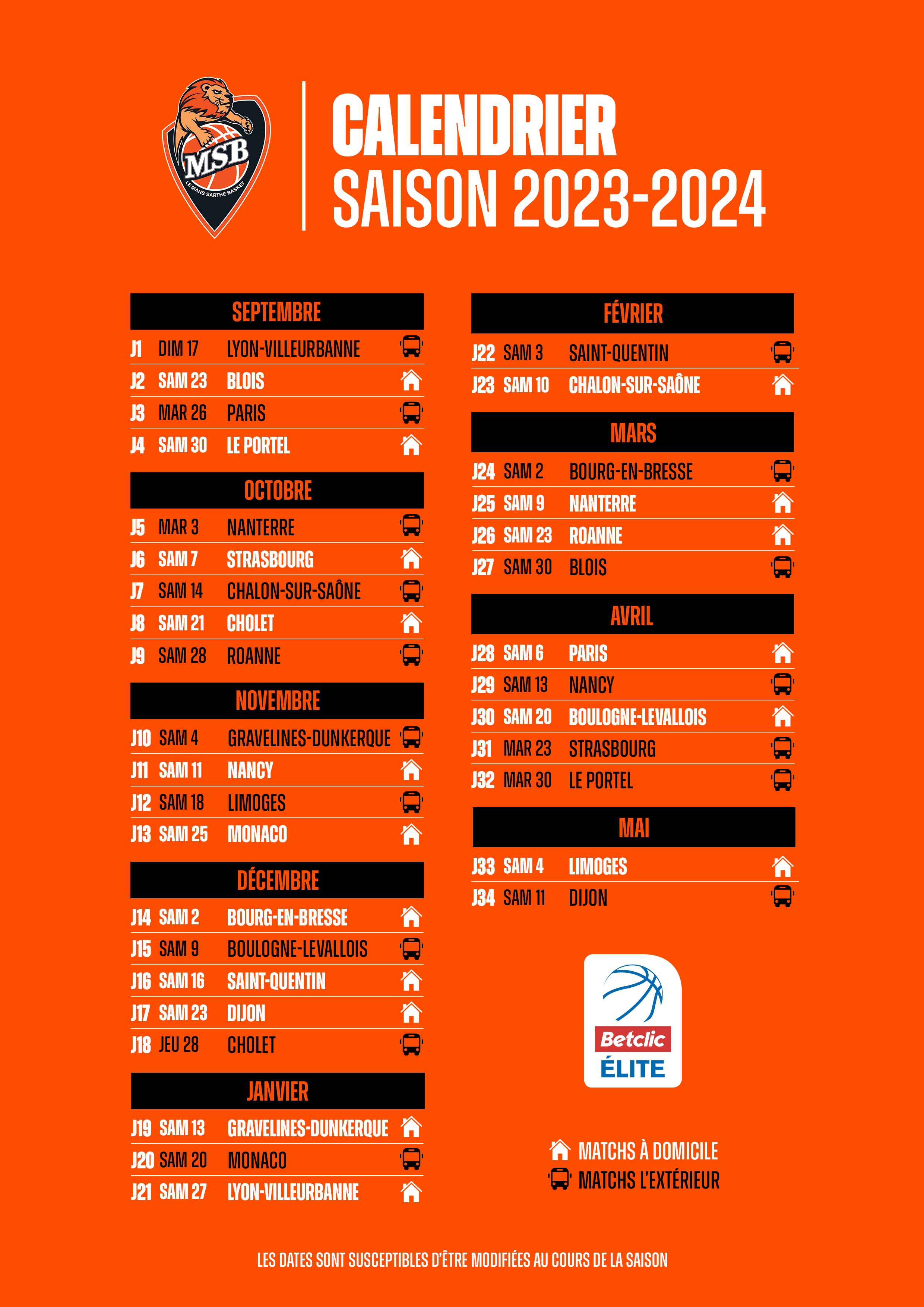 calendrier saison 2023 2024 site 2